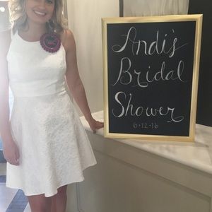 White Jessica Simpson A line dress